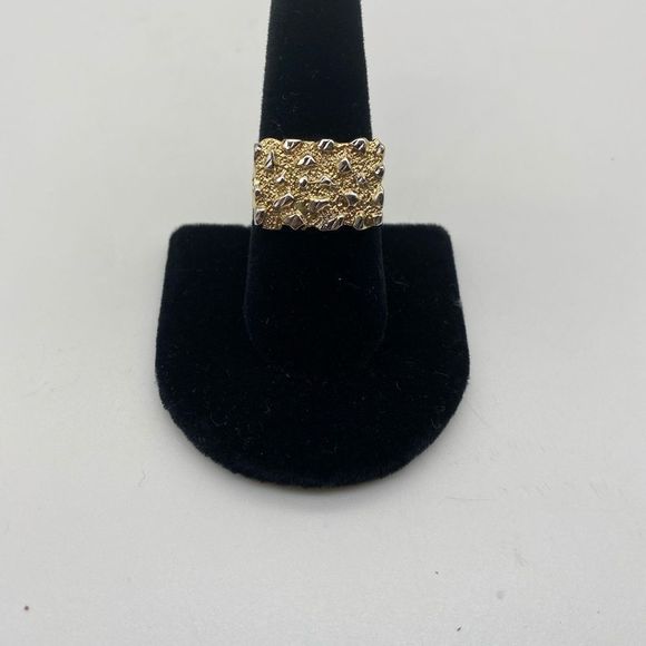 10K Solid Gold Nugget Ring